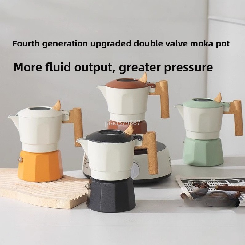 Camp Percolator Coffee - Valve Moka Pot 3 Bar Pembuat