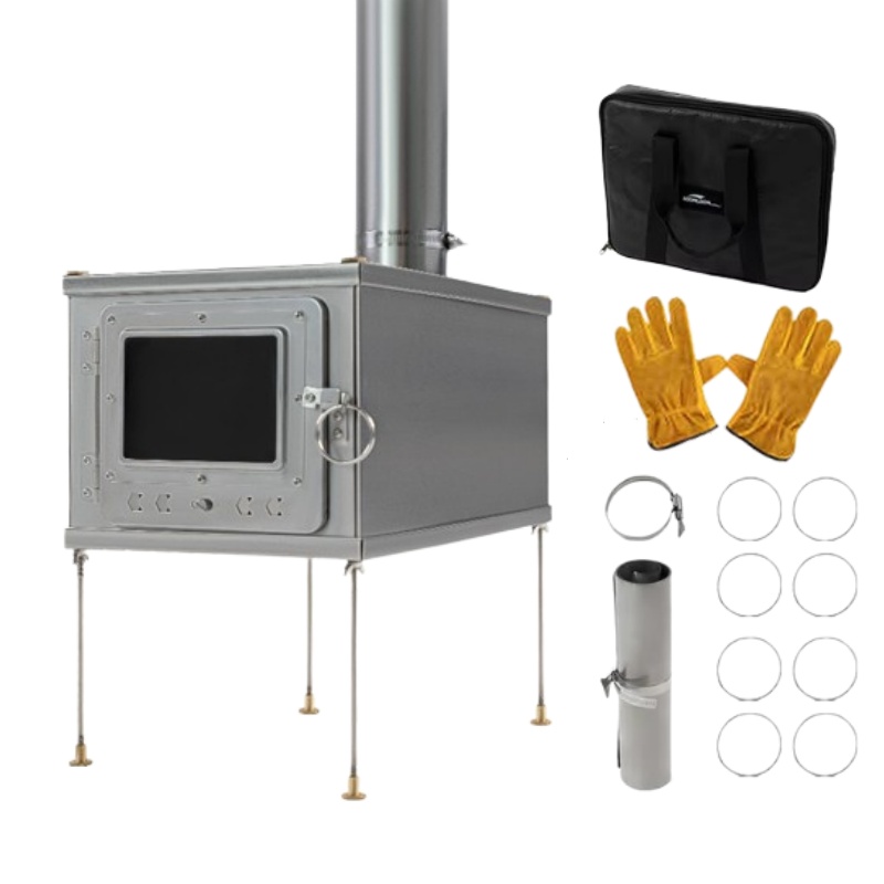 Outdoor Camping Wood Stove - Tenda lipat pembakar kayu Titanium, tenda