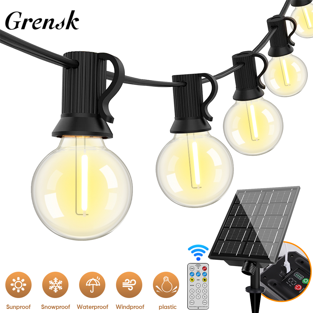 Outdoor Camping Lights String - Lampu Tali Surya LED 7.6M 18M