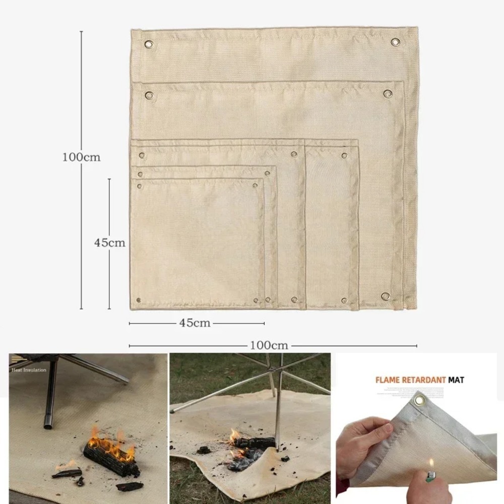 Outdoor Camping Rugs - Selimut Api Suhu Tinggi Bahan Fiberglass