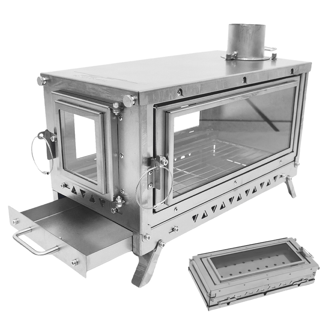 Outdoor Camping Wood Stove - Kompor Tenda Titanium DANCHEL T3, Kompor