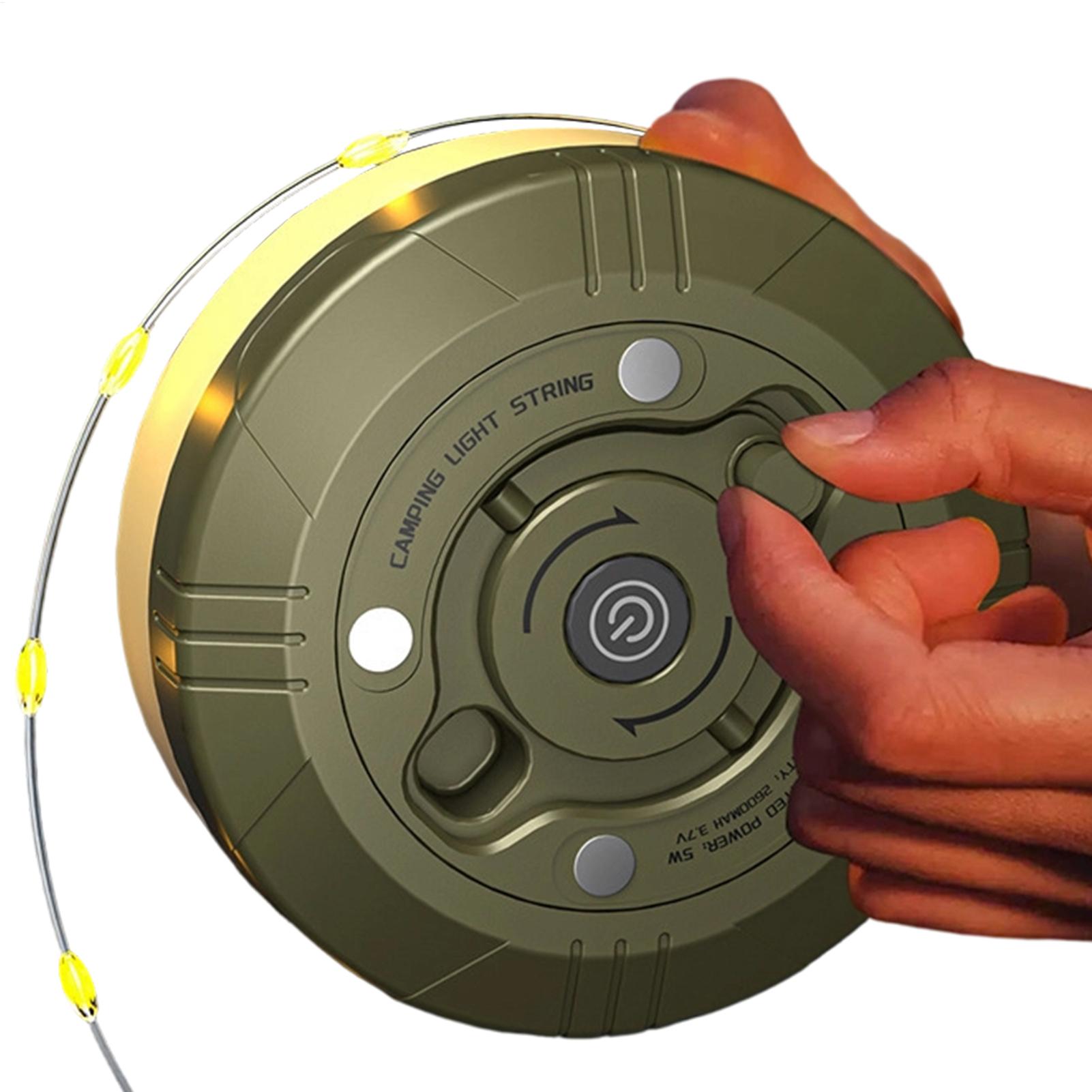 Outdoor Camping Lights String - Lampu Tali Camping Retraktil 2600mAh dengan