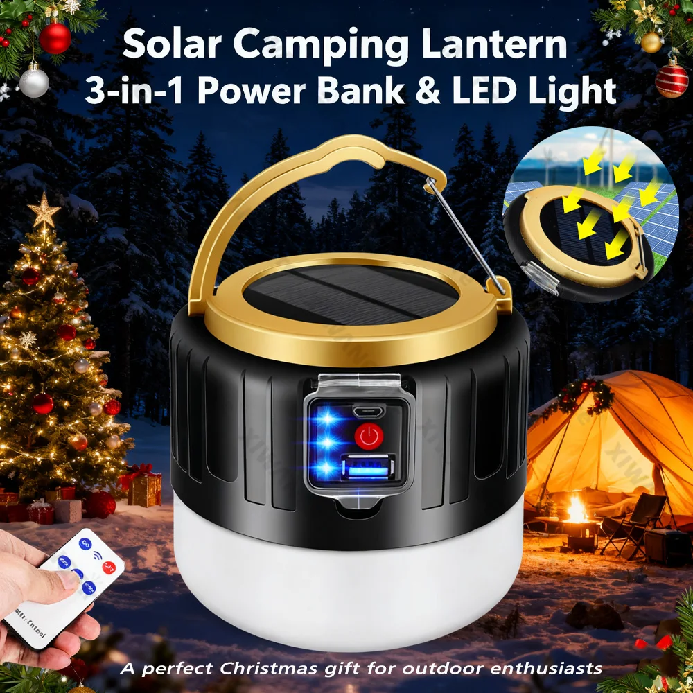 Outdoor Camping Light Ideas - Lampu Camping Tenaga Surya All-in-1 dengan