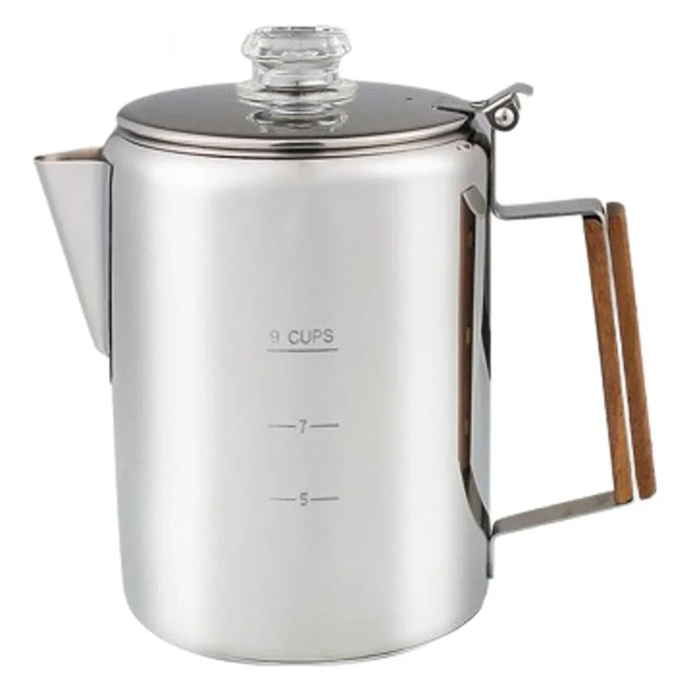 Camp Percolator Coffee - Pembuat Kopi 9 Cangkir Perkolator Kopi