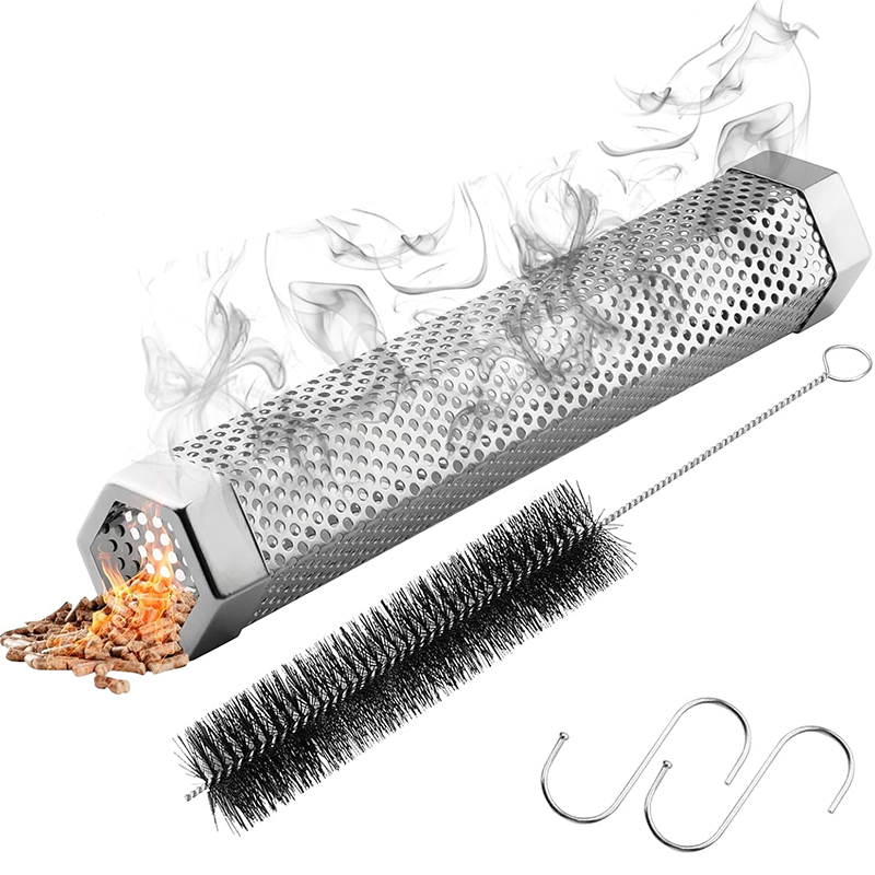 Outdoor Camping Wood Stove - LMETJMA Set Tabung Perokok Pelet Berkemah
