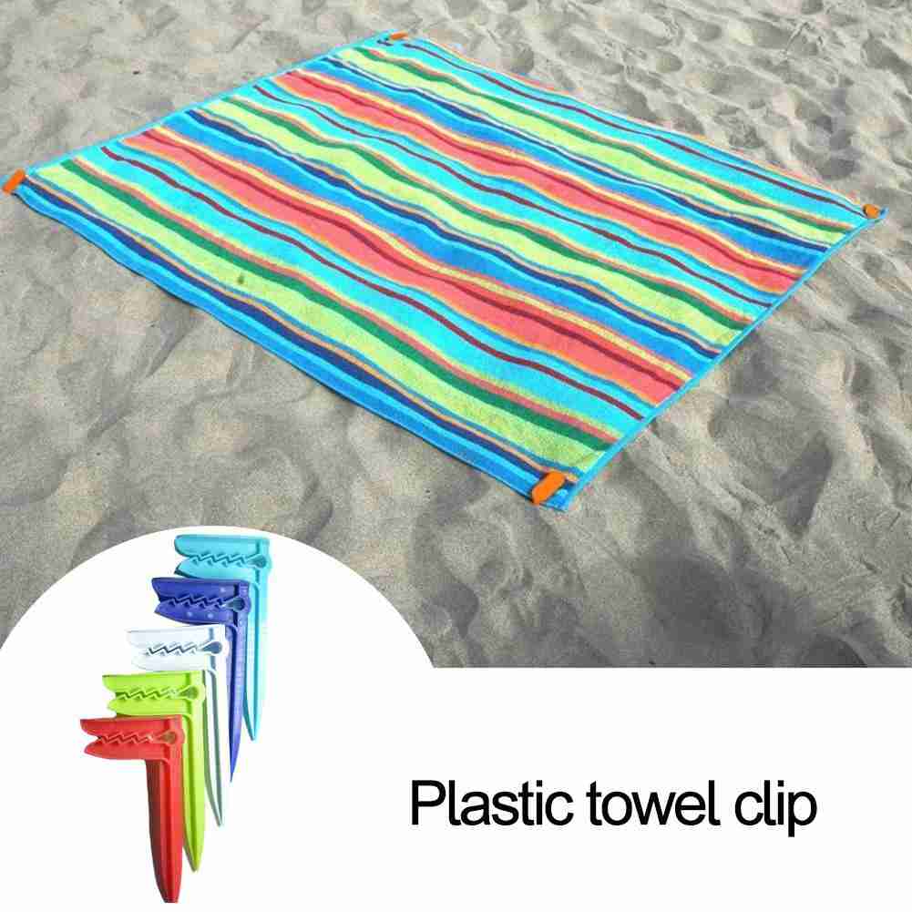 Outdoor Camping Rugs - 10 buah klip handuk pantai klip