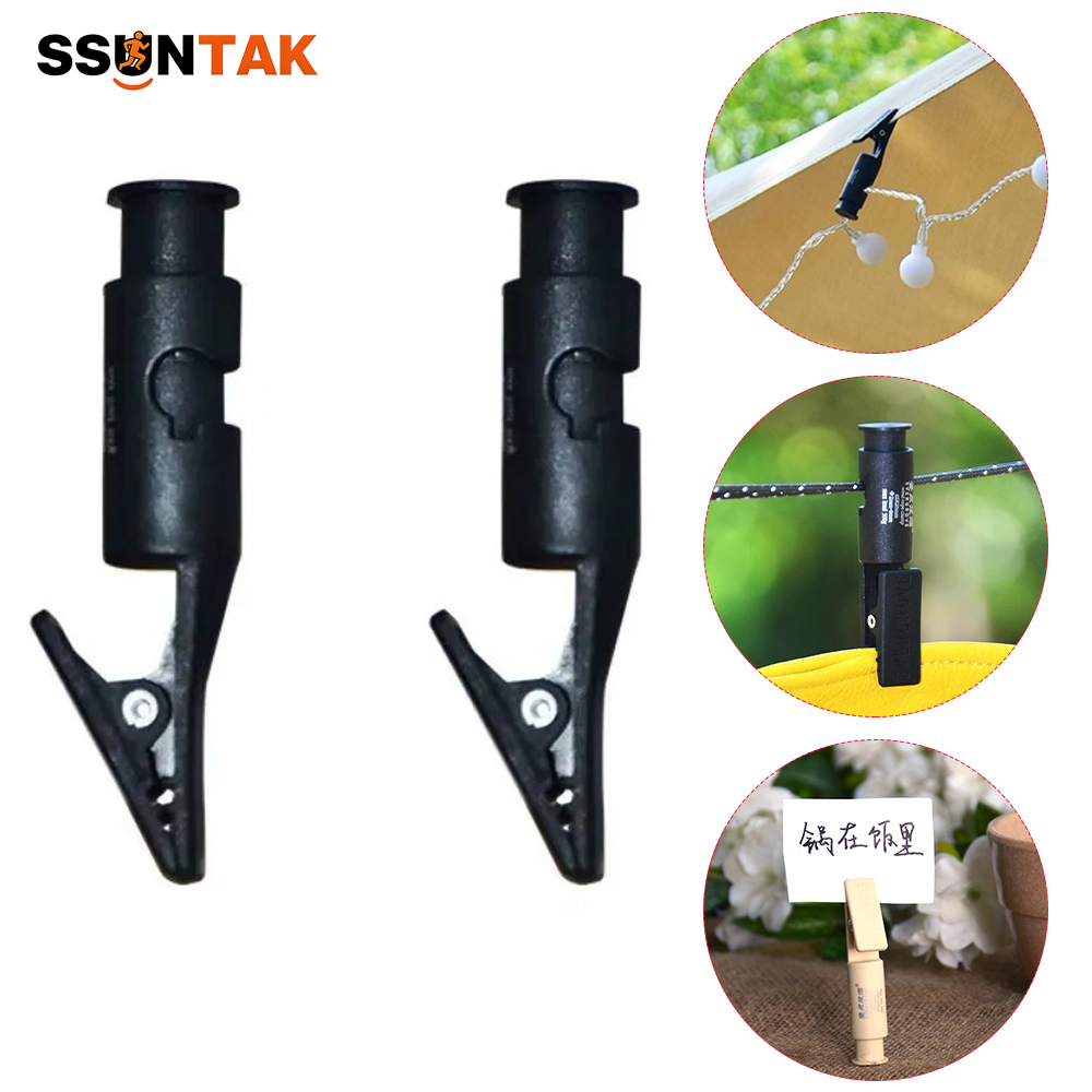 Outdoor Camping Lights String - Penjepit Pakaian Anti Angin SSUNTAK, Klip