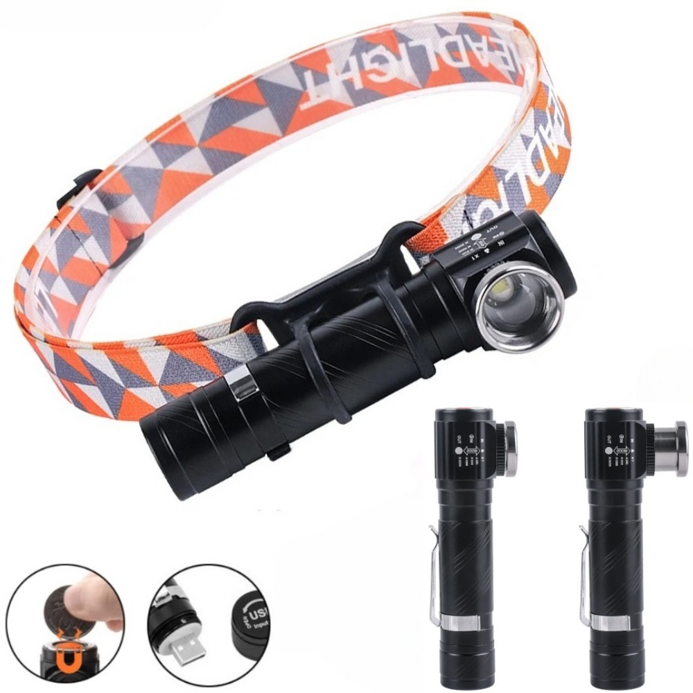 Headlamp - LED Super Terang 90 ° Lampu