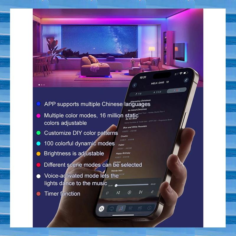 Outdoor Camping Lights String - AT53 Nachtlampje Lampu Malam LED Aplikasi