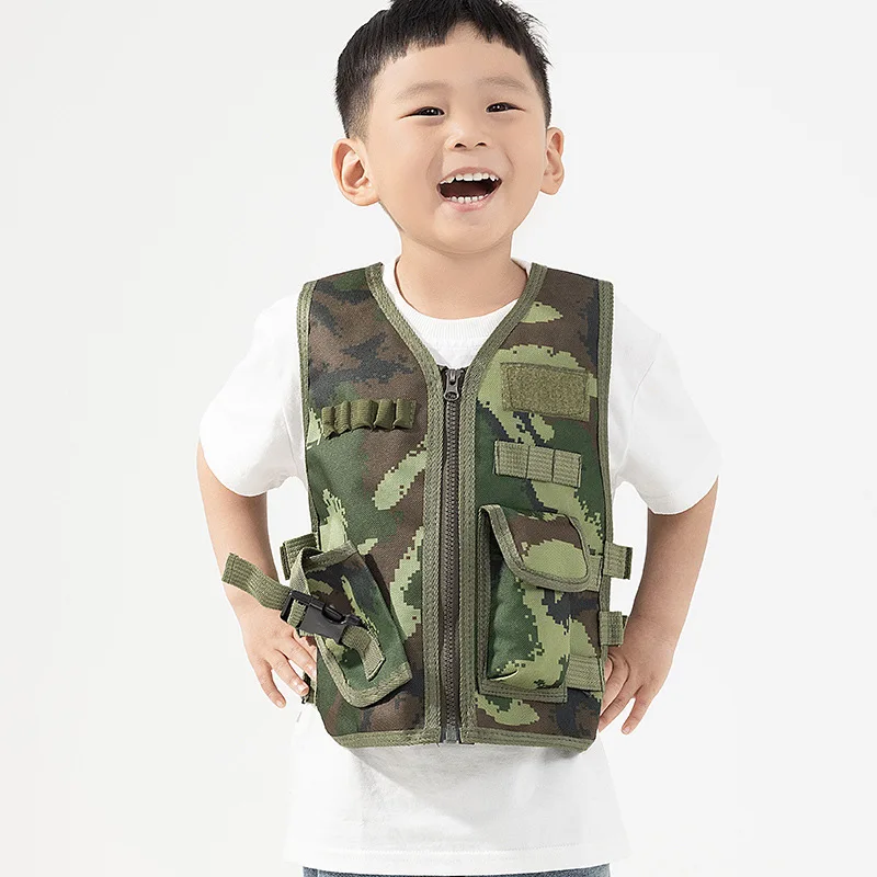 Outdoor Camping Activities For Kids - Rompi Taktis Anak-anak Penggemar Tentara Rompi