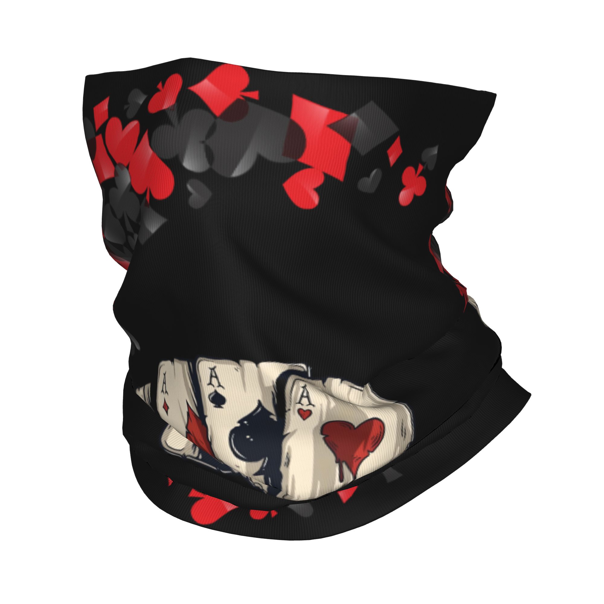 Outdoor Camping Games For Adults - Bandana Leher Klasik Motif Kartu Poker