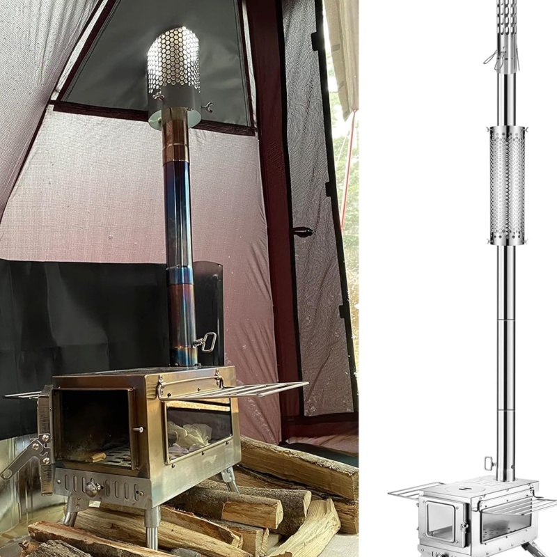 Pipa Kompor Berkemah Tabung Ce - Outdoor Camping Wood Stove ulasan dan harga