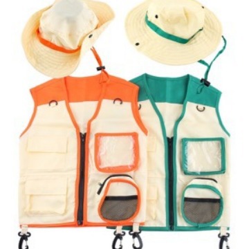 2 Buah Set Topi Rompi Berkemah - Outdoor Camping Activities For Kids ulasan dan harga