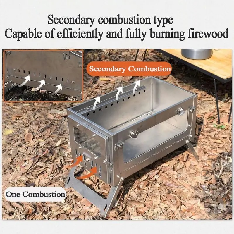 Kompor Tenda Portabel Baja Tah - Outdoor Camping Wood Stove ulasan dan harga