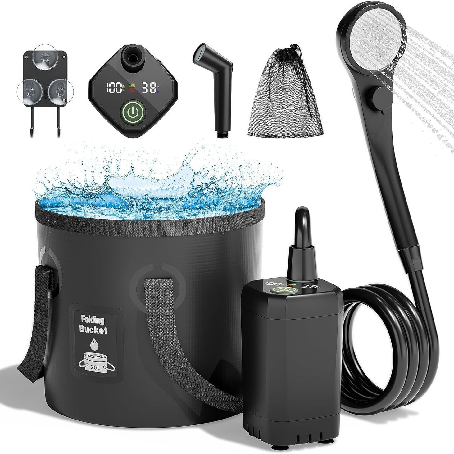 Shower Listrik Portabel Self-P - Outdoor Camping Showers ulasan dan harga
