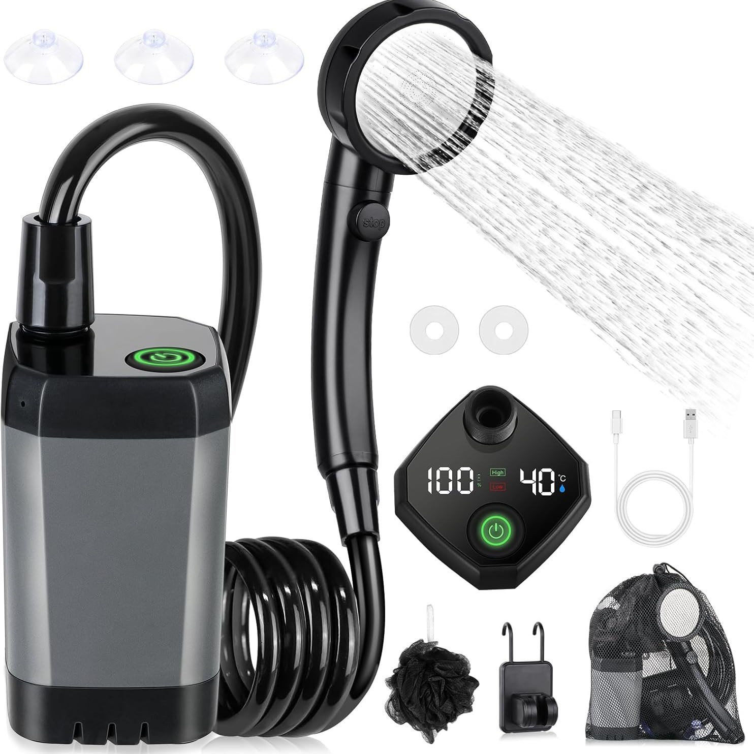 Shower Listrik Portabel Self-P - Outdoor Camping Showers ulasan dan harga