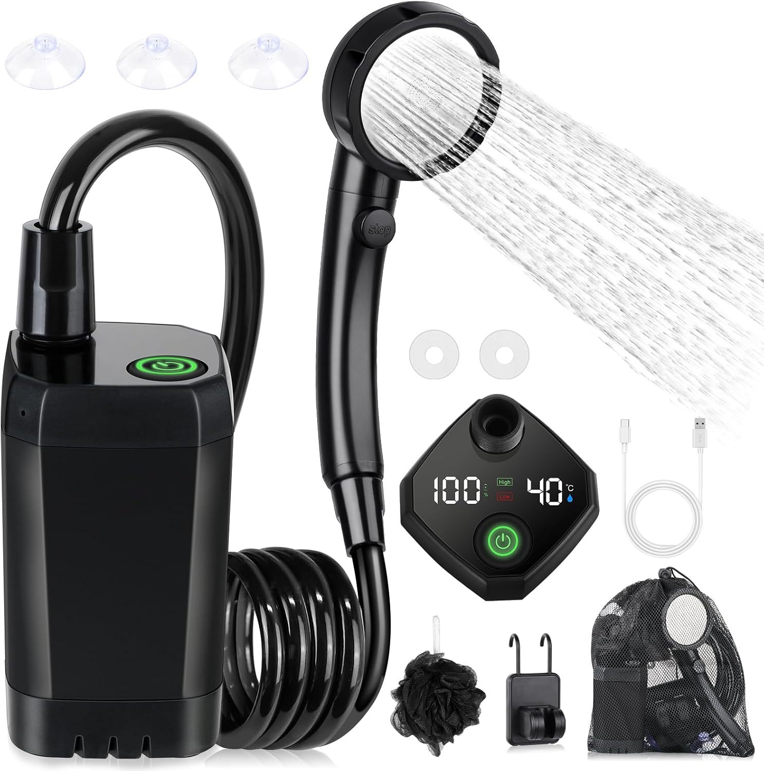 Shower Listrik Portabel Self-P - Outdoor Camping Showers ulasan dan harga