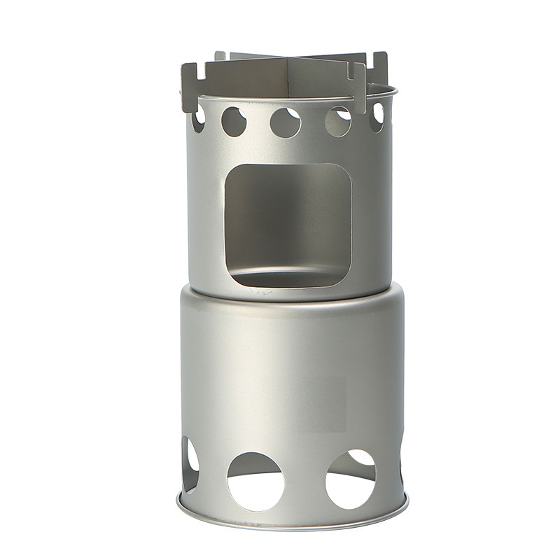 Kompor Kayu Titanium Kecil unt - Outdoor Camping Wood Stove ulasan dan harga