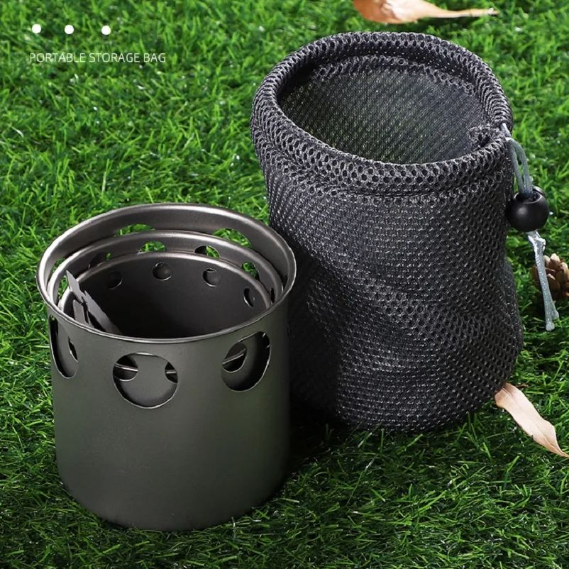 Kompor Kayu Titanium Kecil unt - Outdoor Camping Wood Stove ulasan dan harga
