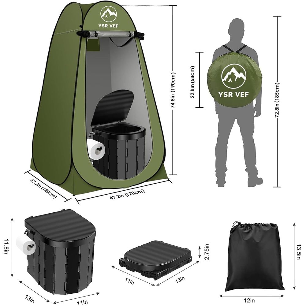 Perlengkapan Toilet Portabel,  - Outdoor Camping Kit ulasan dan harga