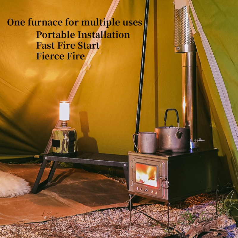 Tenda lipat pembakar kayu Tita - Outdoor Camping Wood Stove ulasan dan harga
