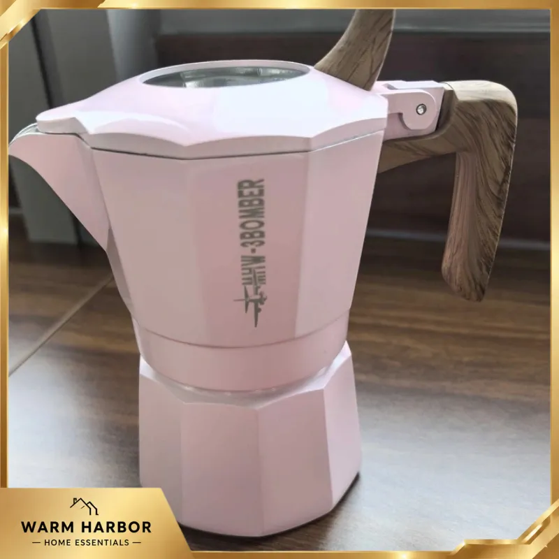 MHW-3BOMBER Moka Pot 100ml Pem - Camp Percolator Coffee ulasan dan harga