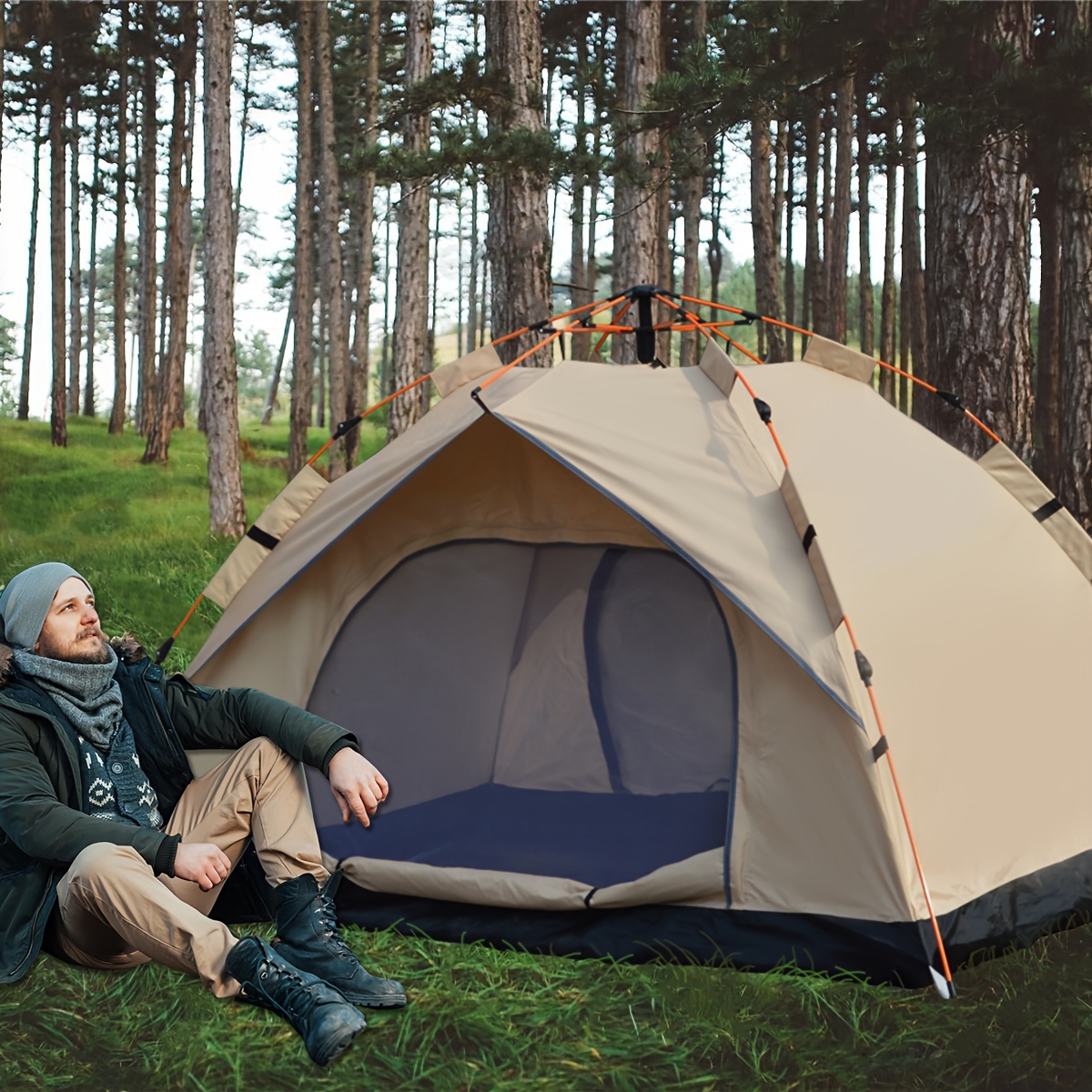 Tenda Otomatis Cepat Buka Berl - Outdoor Camping Automatic Quick Opening Tent ulasan dan harga