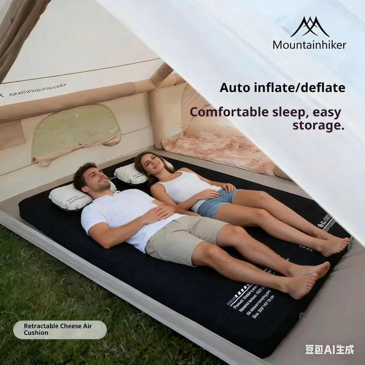 MOUNTAINHIKER Kasur Tiup Chees - Outdoor Camping Quilt ulasan dan harga