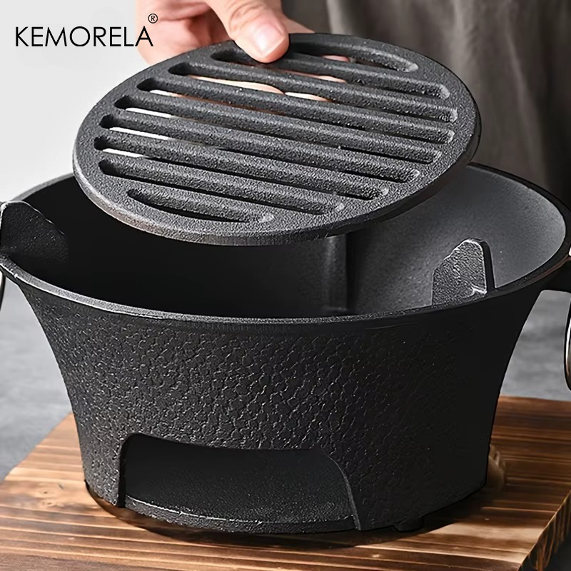 1Set Kompor Arang Besi Cor unt - Japanese Outdoor Camping ulasan dan harga