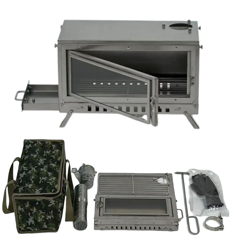 Kompor Kayu Lipat Portabel, Pe - Outdoor Camping Wood Stove ulasan dan harga