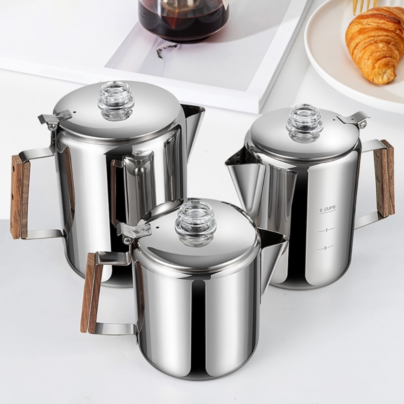 Pembuat Kopi Berkemah Baja Ant - Camp Percolator Coffee ulasan dan harga
