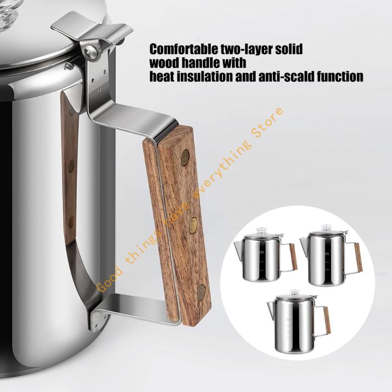 Pembuat Kopi Berkemah Baja Ant - Camp Percolator Coffee ulasan dan harga