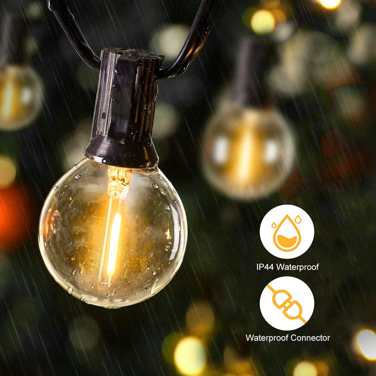 25FT 50FT G40 Lampu Tali Peri  - Outdoor Camping Lights String ulasan dan harga
