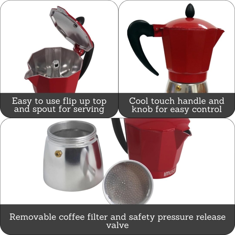 Pembuat Espresso di Atas Kompo - Camp Percolator Coffee ulasan dan harga