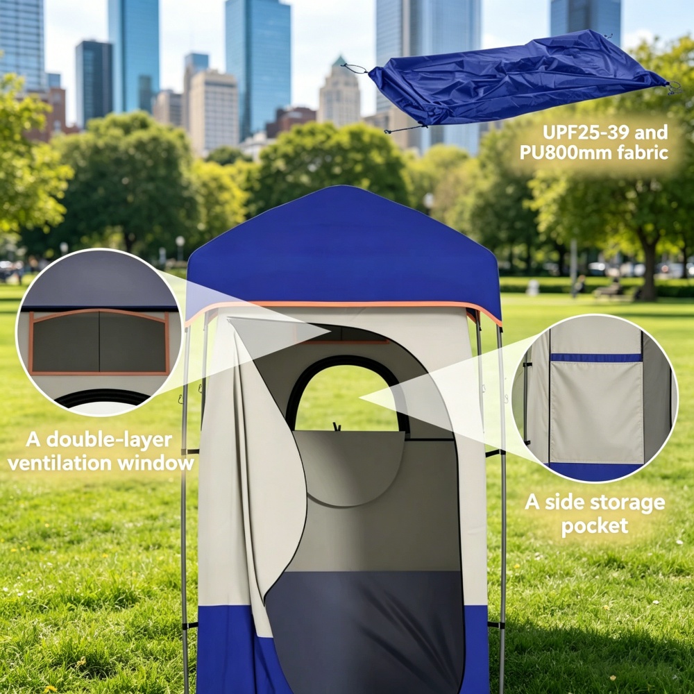 Tenda Mandi Camping Pop Up Rua - Outdoor Camping Showers ulasan dan harga