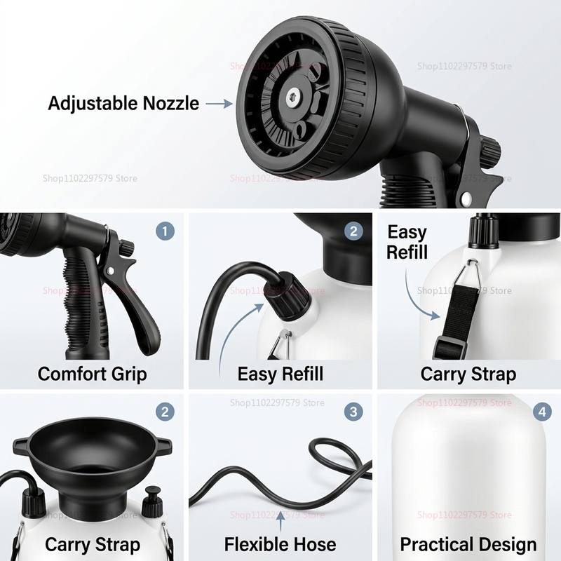 Pompa Manual Mandi Portabel 5L - Outdoor Camping Showers ulasan dan harga