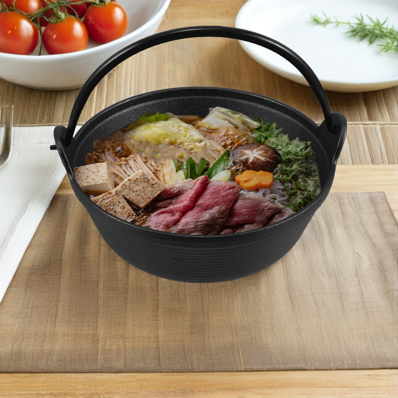 Panci Sukiyaki Besi Cor Tradis - Japanese Outdoor Camping ulasan dan harga