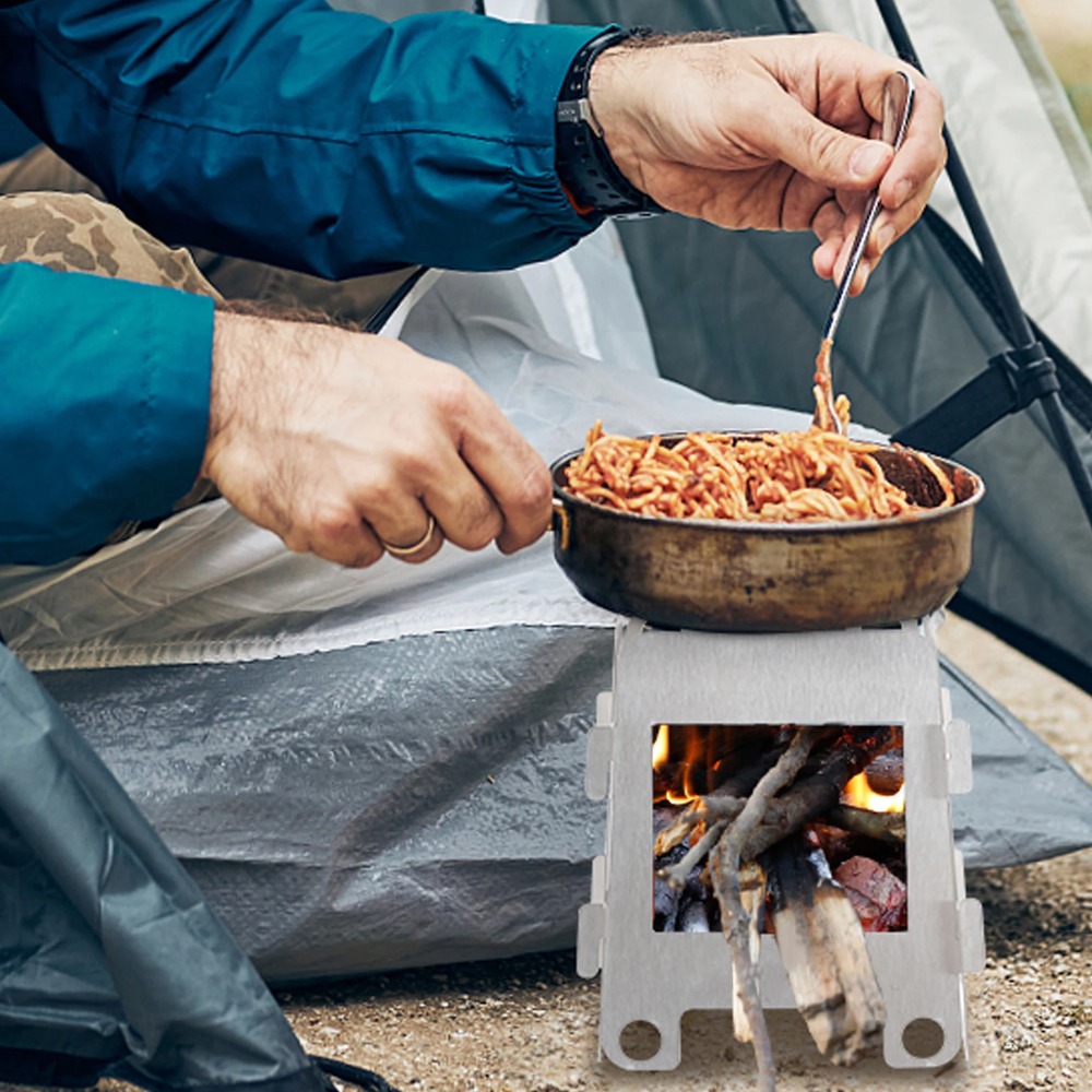 Kompor Kayu untuk Berkemah Kom - Outdoor Camping Wood Stove ulasan dan harga
