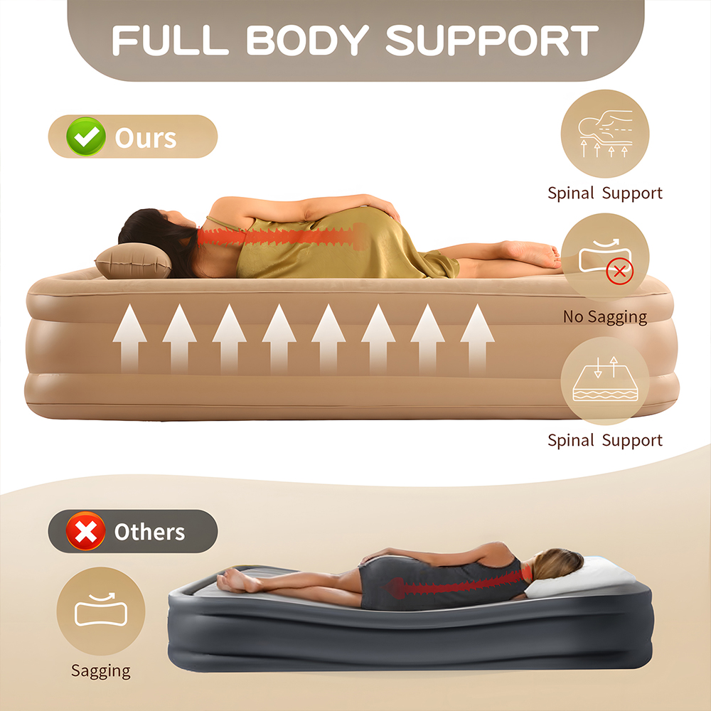 Kasur Udara Queen dengan Pompa - Inflatable Mattress ulasan dan harga