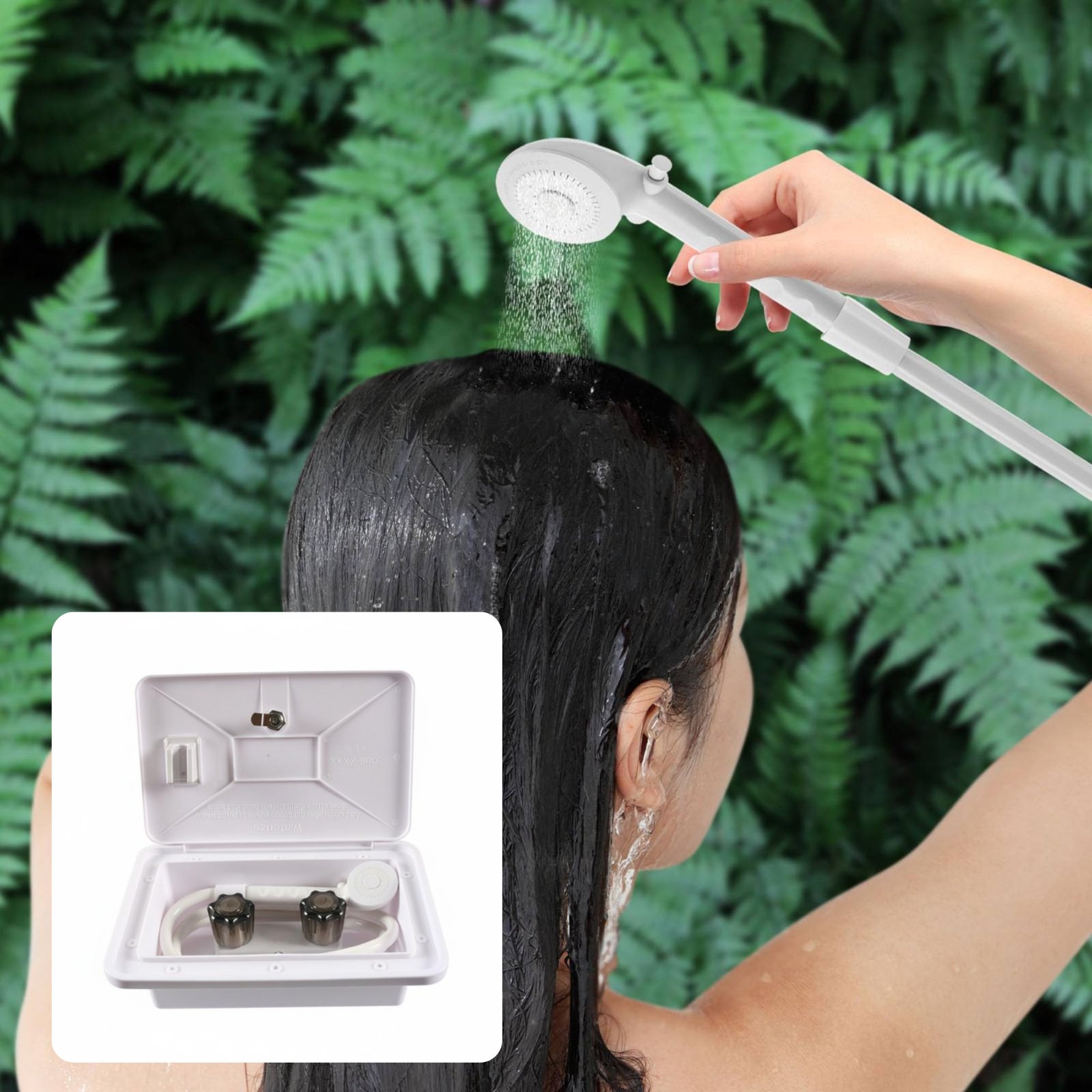 Kotak Shower Eksterior RV Komp - Outdoor Camping Showers ulasan dan harga