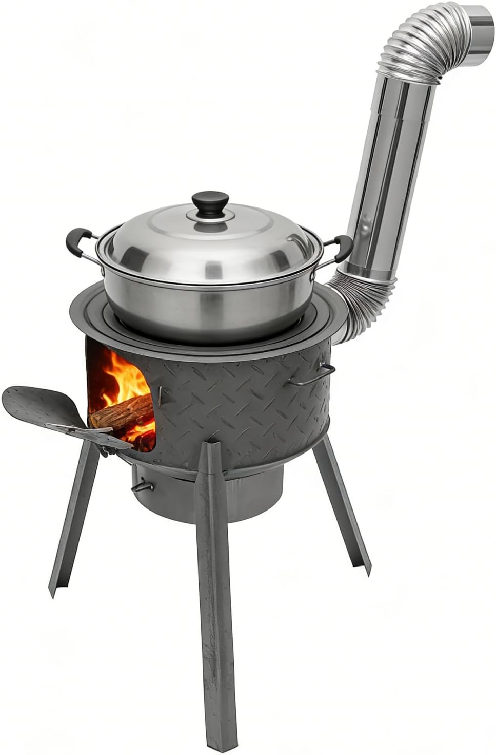 Kompor Roket Kayu Bakar Portab - Outdoor Camping Wood Stove ulasan dan harga
