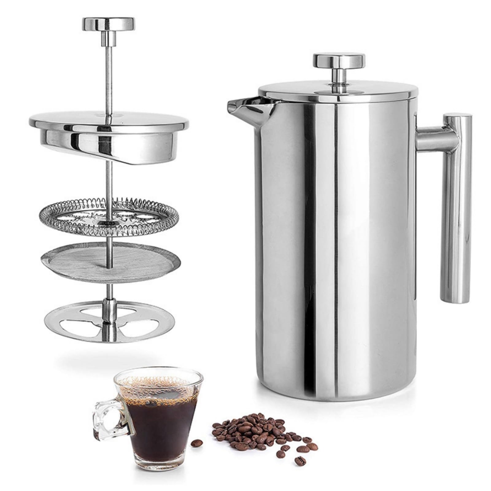 French Press Portabel Stainles - Camp Percolator Coffee ulasan dan harga
