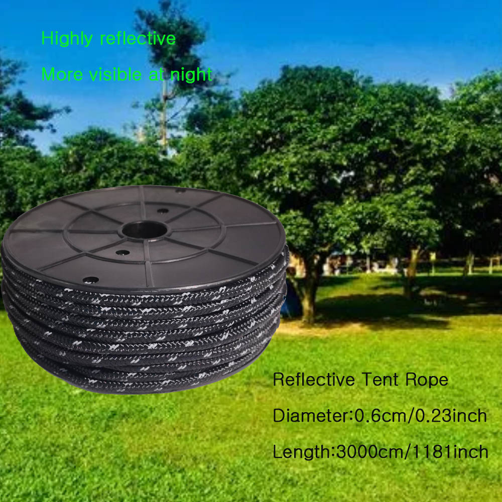Tali Paracord Reflektif 30M 6m - Outdoor Camping Lights String ulasan dan harga