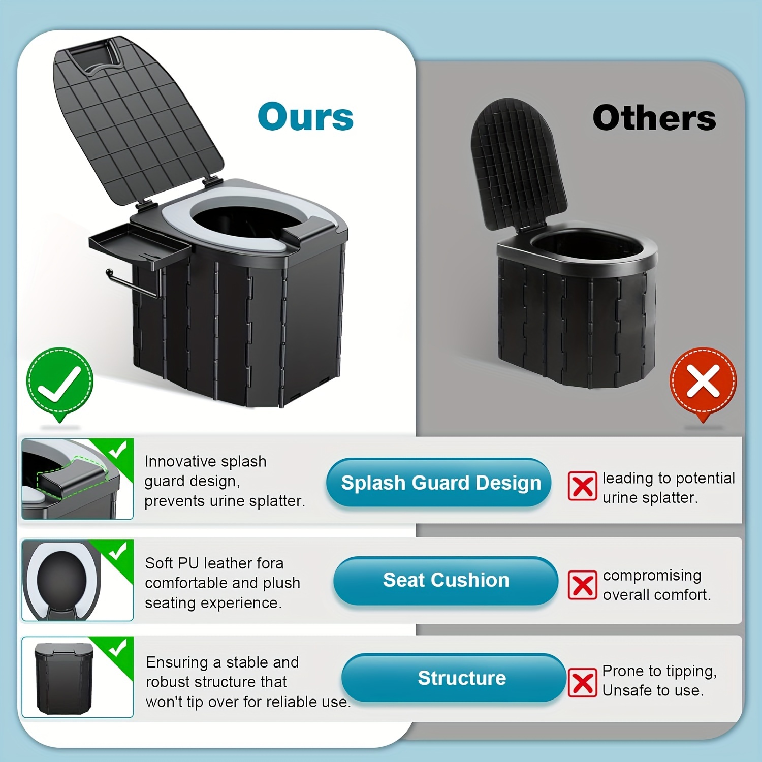 Toilet Lipat Portabel dengan B - Outdoor Camping Quilt ulasan dan harga