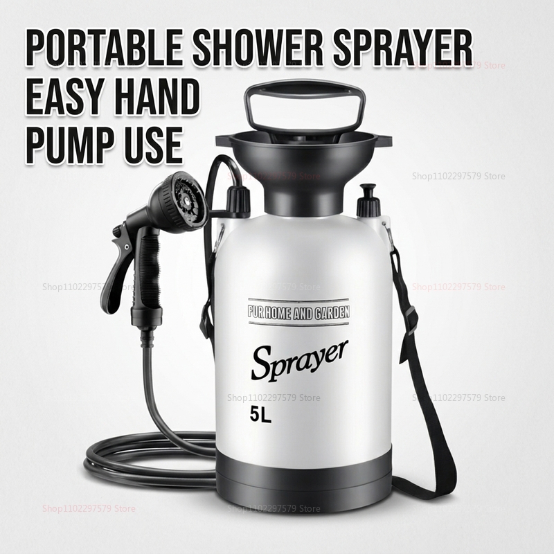 Shower Camping Portabel 5L Sis - Outdoor Camping Showers ulasan dan harga