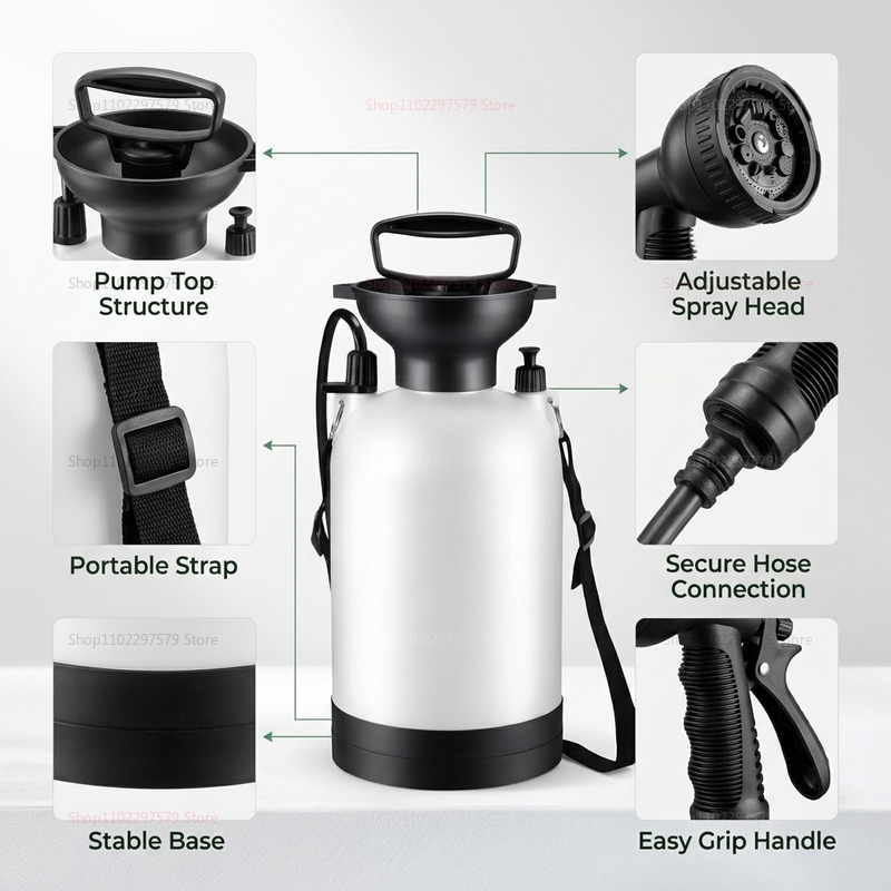 Shower Camping Portabel 5L Sis - Outdoor Camping Showers ulasan dan harga