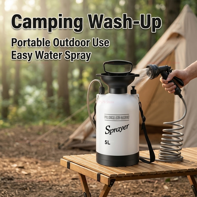 Shower Camping Portabel 5L Sis - Outdoor Camping Showers ulasan dan harga