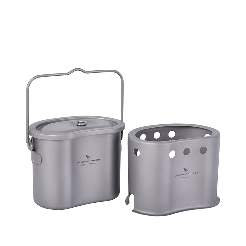 Perangkat masak Titanium Voyag - Outdoor Camping Wood Stove ulasan dan harga
