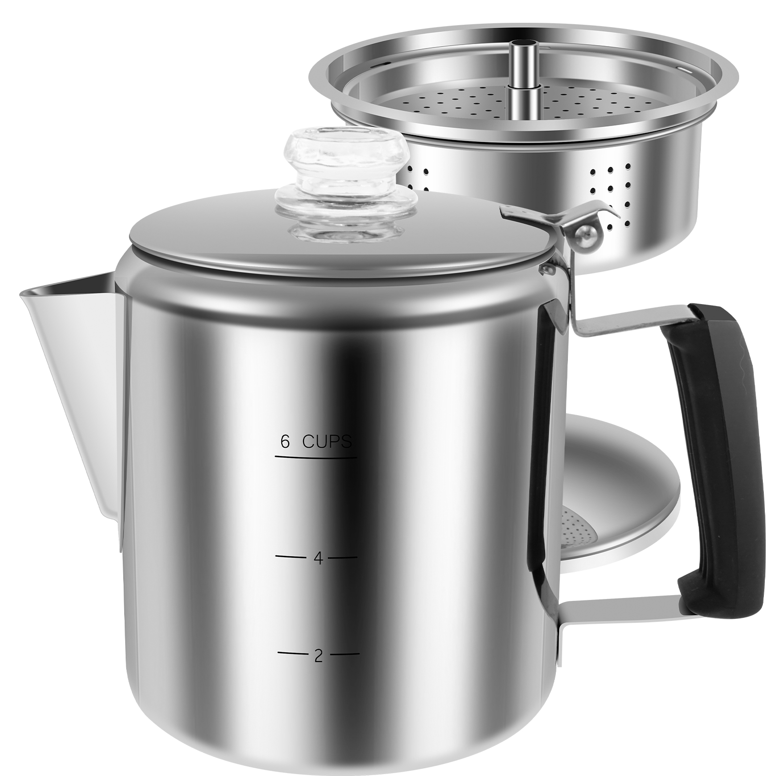 Perkolator kopi Kemah, panci k - Camp Percolator Coffee ulasan dan harga