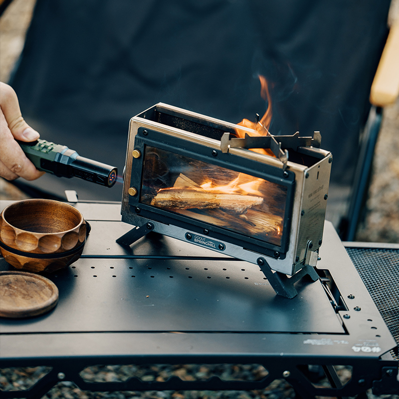 Kompor Kayu Portabel Goout Spr - Outdoor Camping Wood Stove ulasan dan harga